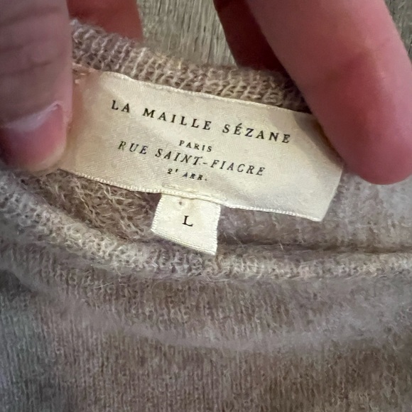 Sezane GASPARD CARDIGAN in light beige - Picture 6 of 10